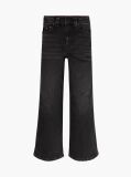 Black Wide Leg Black Faded Jeans  Girls