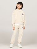 Beige Velour Cuffed Joggers  Girls