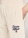 Beige Velour Cuffed Joggers  Girls