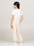 Beige Velour Cuffed Joggers  Girls