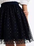 Blue Metallic Star Tulle Skirt  Girls