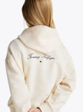 Beige Varsity Relaxed Zip-Thru Hoody  Girls