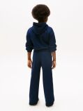 Blue Logo Embroidery Wide Leg Joggers  Girls