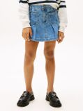 Μπλε Πλισέ Denim Μίνι Φούστα  Κορίτσια