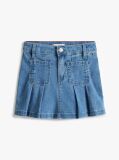 Μπλε Πλισέ Denim Μίνι Φούστα  Κορίτσια