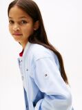 Blue Relaxed Back Logo Varsity Jacket  Girls
