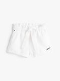 White Linen Blend Shorts  Girls