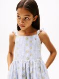 Multi Stripe Broderie Anglaise Sleeveless Dress  Girls