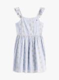 Multi Stripe Broderie Anglaise Sleeveless Dress  Girls