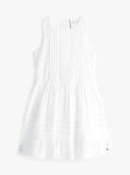White Broderie Anglaise Fit And Flare Dress  Girls