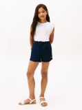 White Broderie Anglaise Sleeve Slim Top  Girls