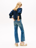 Blue Broderie Anglaise Pintuck Blouse  Girls