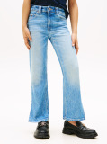 Blue Straight Leg Faded Girlfriend Jeans  Girls