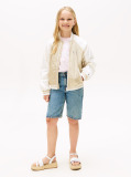 Multi Back Logo Relaxed Bomber Jacket  Girls