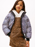 Multi Reversible Relaxed Puffer Bomber Jacket  Girls