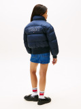 Blue Reversible Relaxed Puffer Bomber Jacket  Girls