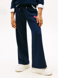 Blue Varsity Flock Logo Wide Leg Joggers  Girls