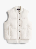 Beige Relaxed Down Puffer Gilet  Girls