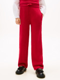 Red Sequin Wide Leg Drawstring Trousers  Girls