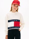Beige Heritage Flag Rib-Knit Relaxed Jumper  Girls