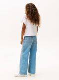 White Essential Ruffle Cuff Relaxed Top  Girls