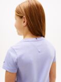 Purple Metallic Logo Slim Crew Neck T-Shirt  Girls
