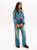 Blue Trucker Denim Flag Jacket  Girls
