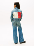 Blue Trucker Denim Flag Jacket  Girls