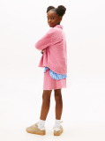 Pink Logo Patch Corduroy Relaxed Fit Overshirt  Girls