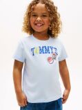 Μπλε T-Shirt Από Βαμβακερό Jersey Με Λογότυπο  Κορίτσια