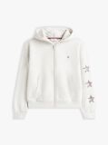 Grey Diamanté Star Back Logo Zip-Thru Hoody  Girls