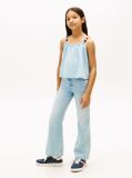 Denim Beaded Straps Sleeveless Top  Girls