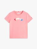 Ροζ T-Shirt Με Λογότυπο Και Κλασική Λαιμόκοψη  Κορίτσια