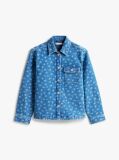 Multi Άνετο Denim Overshirt Με Φλοράλ Σχέδιο  Κορίτσια