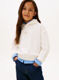 Άσπρο Hoody Με Tonal Σημαιάκι  Κορίτσια