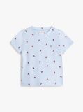 Μπλε T-Shirt Με Smiley Σχέδιο Καρδιά  Κορίτσια