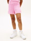 Pink Logo Embroidery Crochet Shorts  Girls