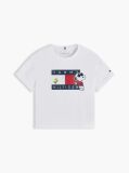 Άσπρο Peanuts® Άνετο T-Shirt Με Σχέδιο  Κορίτσια