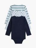 Blue 3-Pack Essential Long Sleeve Bodysuits  Newborn