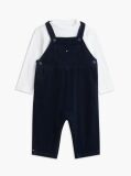 Blue Relaxed Corduroy Dungaree Set  Newborn