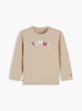 Beige Logo Long Sleeve T-Shirt  Newborn