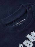 Blue Logo Peached Crew Neck T-Shirt  Newborn