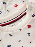 Multi Flag Embroidery Crew Neck Sweatshirt  Newborn