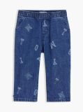 Denim Logo Elasticated Waist Jeans  Newborn