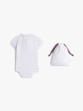 White Essential Polo Shirt Bodysuit Gift Set  Newborn