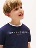 Blue Essential Organic Cotton Logo T-Shirt  Kids Unisex