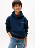 Blue Signature Tape Logo Hoody  Kids Unisex