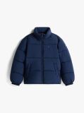 Blue Back Flag Logo Puffer Jacket  Kids Unisex