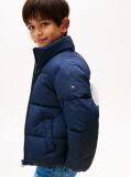 Blue Back Flag Logo Puffer Jacket  Kids Unisex