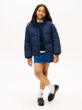 Blue Back Flag Logo Puffer Jacket  Kids Unisex